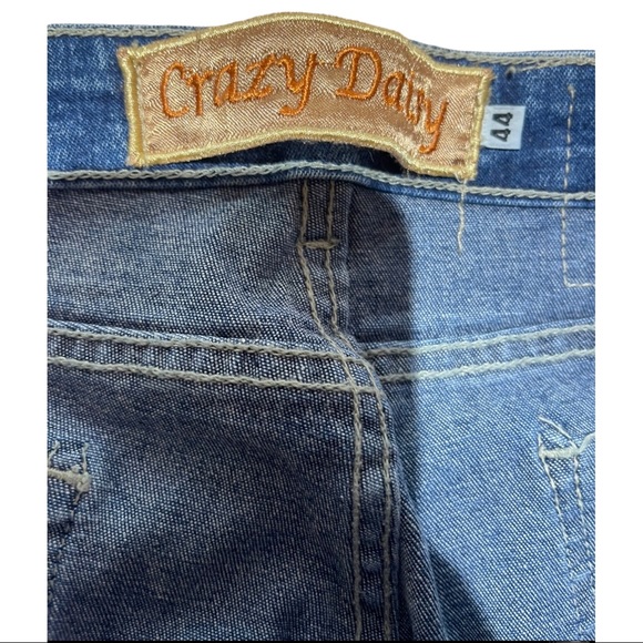 Retro embellished bell bottom Jeans size 44 - Picture 6 of 9